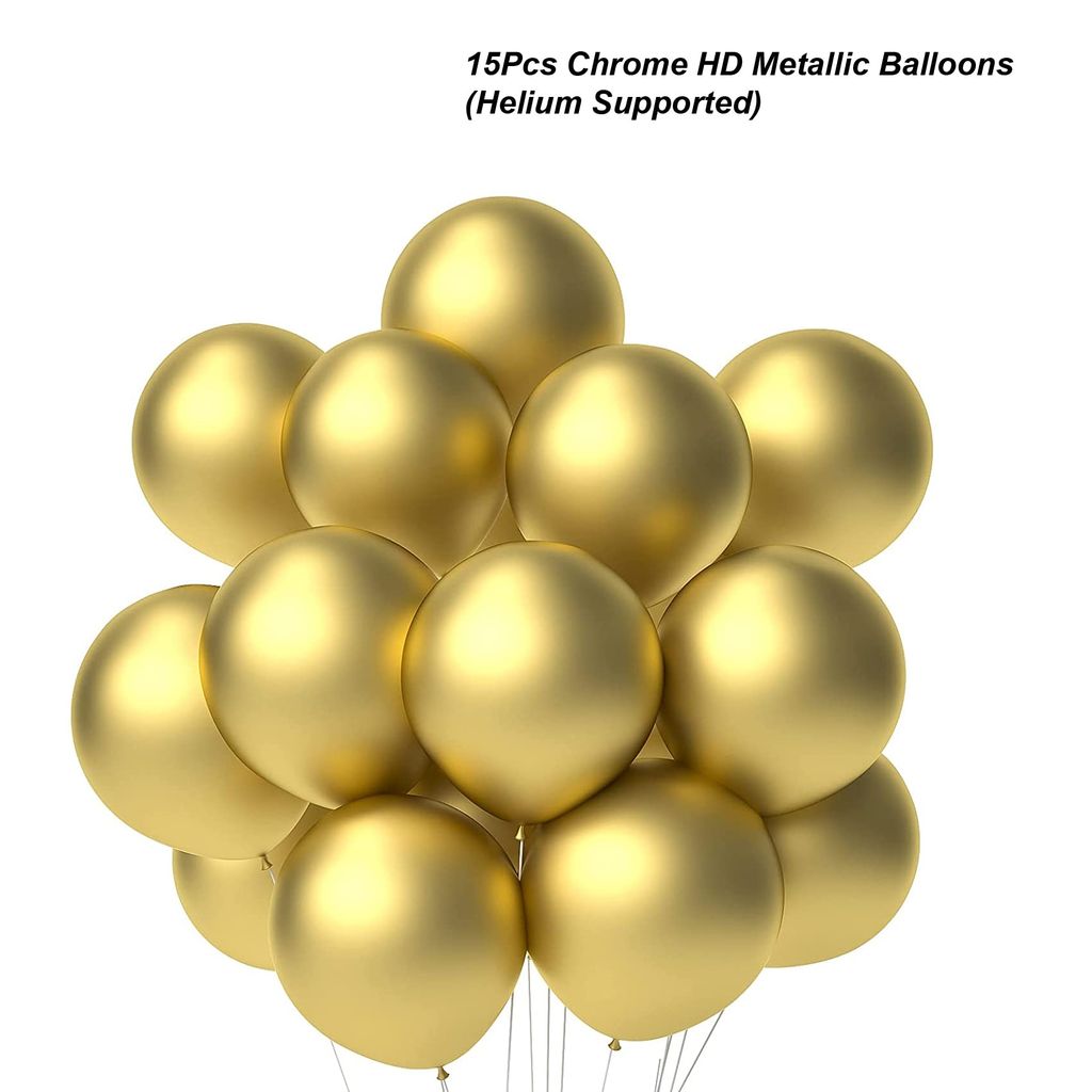 SHANAYA Black Gold Happy Birthday Party Decorations Set Confetti Balloons With Banner Crown Balloons Champagne Mug Foil Balloon Chrome Gold Black Balloons For Men Women Birthday Party Supplies 46Pcs