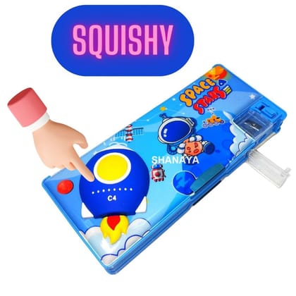 SHANAYA Multipurpose Dual Sided Squishy Space Theme Magnetic Pencil Box with Sharpeners for Kids Boys Girls School Return Gifts Stationery Items (Random Color) SHANAYA Multipurpose Dual Sided Squishy Space Theme Magnetic Pencil Box with Sharpeners for Kids Boys Girls School Return Gifts Stationery Items (Random Color)