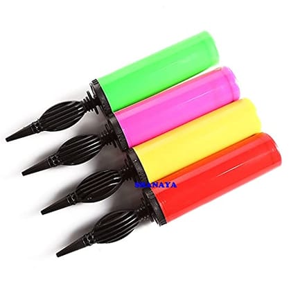 SHANAYA Combo Pack Of 2 Balloon Pumps Hand Held Inflator Air Pump For Balloons Multicolor 2 Way Dual Action SHANAYA Combo Pack Of 2 Balloon Pumps Hand Held Inflator Air Pump For Balloons Multicolor 2 Way Dual Action