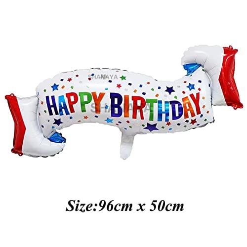 SHANAYA HAppy Birthday Balloons For Decoration - Set Of 7 Pieces Chocolate Candy Wrapper Theme Balloons For Birthday Decoration