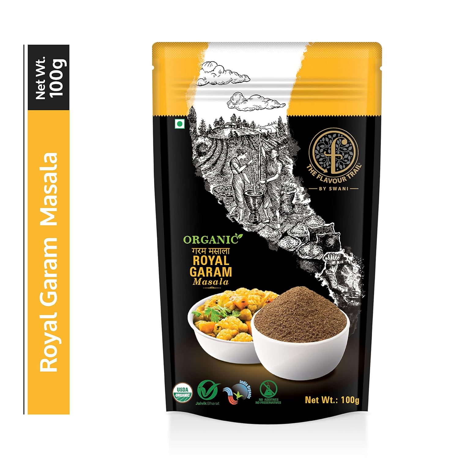 The Flavour Trail - Organic Royal Garam Masala/ Multipurpose Masala, 100 gm | Organically Farmed | Hygienically Processed | Pesticide-Free