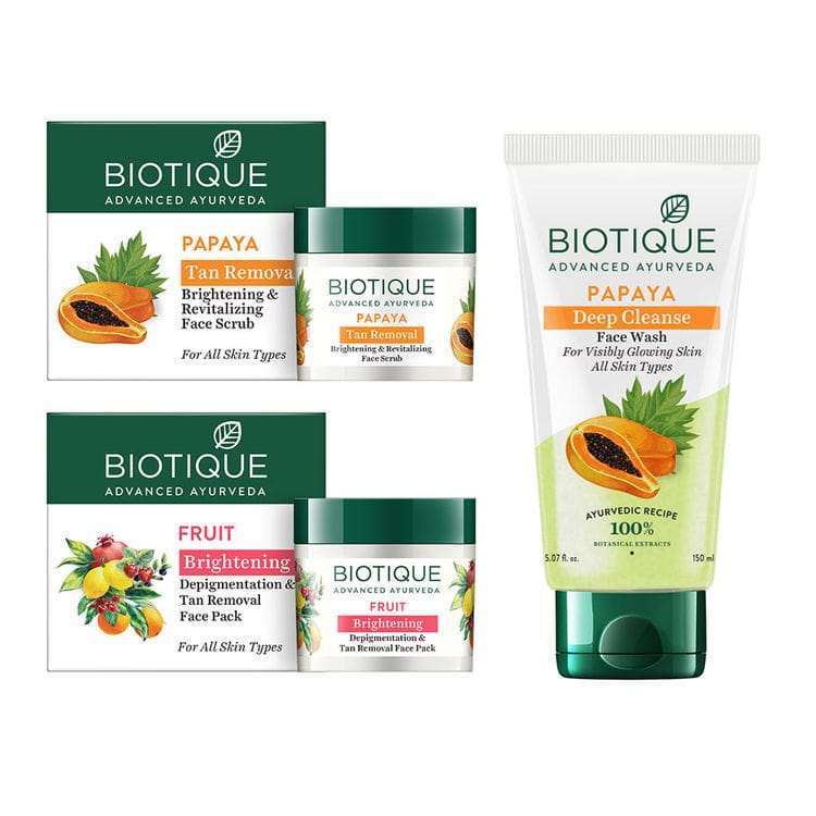 Biotique Tan Removal Combo (Pack Of 3) - Makeup - Remover | Buy online on ZillyBuy