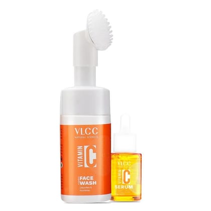VLCC Glow With Vitamin C Combo ( Facewash 100 ml + Serum 30 ml) Pack of 2