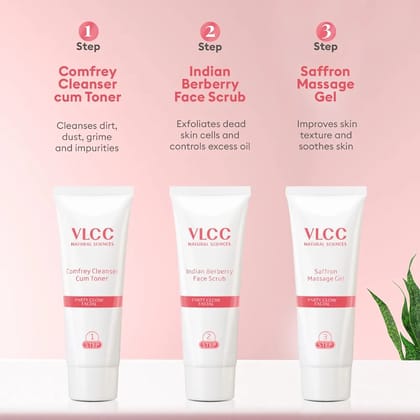 VLCC Party Glow Single Facial Kit( 60 gm each) Pack of 2