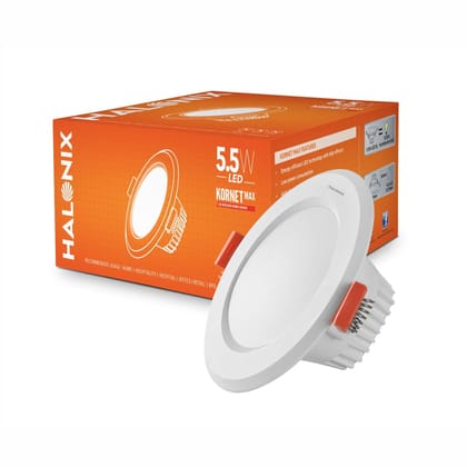 Halonix Kornet 5.5-Watt LED Downlighter (Pack of 2, Cool Day Light)