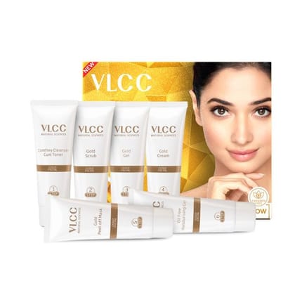 VLCC Gold Facial Kit Long Lasting Golden Glow (60gm)