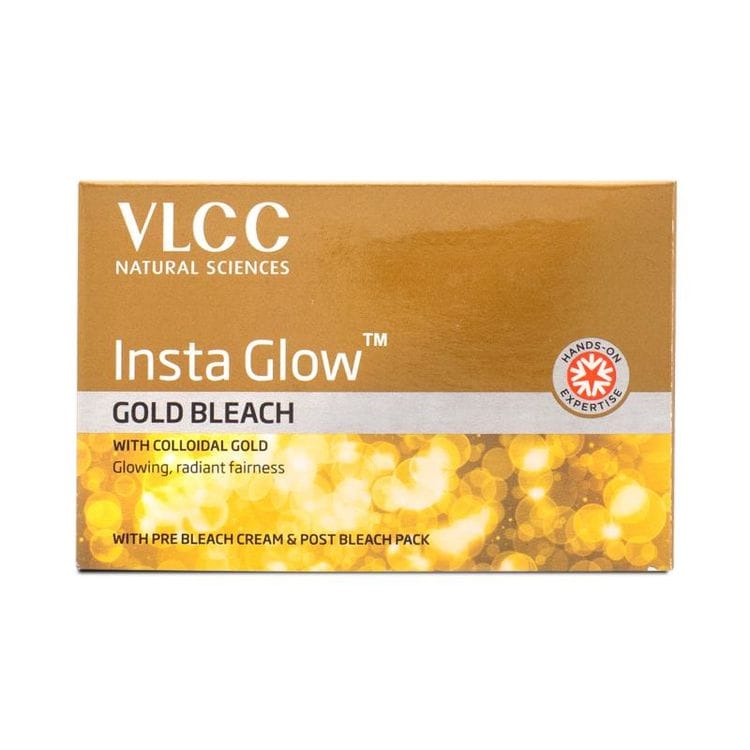 VLCC Insta Glow Gold Bleach (402g) - Makeup - Remover | Buy online on ZillyBuy
