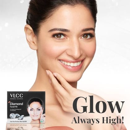 VLCC Diamond Facial Kit for Skin Polishing and Purification (60gm)