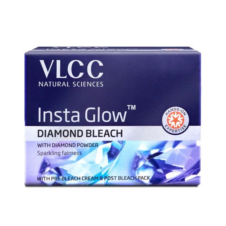 VLCC Insta Glow Diamond Bleach (402g) - Makeup - Remover | Buy online on ZillyBuy