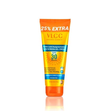 VLCC Matte Look Depigmentation Sunscreen SPF 30 PA+++ Gel creme, Non Greasy, Reduce Pigmentation (125g)