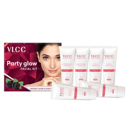 VLCC Party Glow Facial Kit for Instant Glow (60gm)