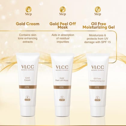 VLCC Gold Single Facial Kit (60 gm each) Pack of 2