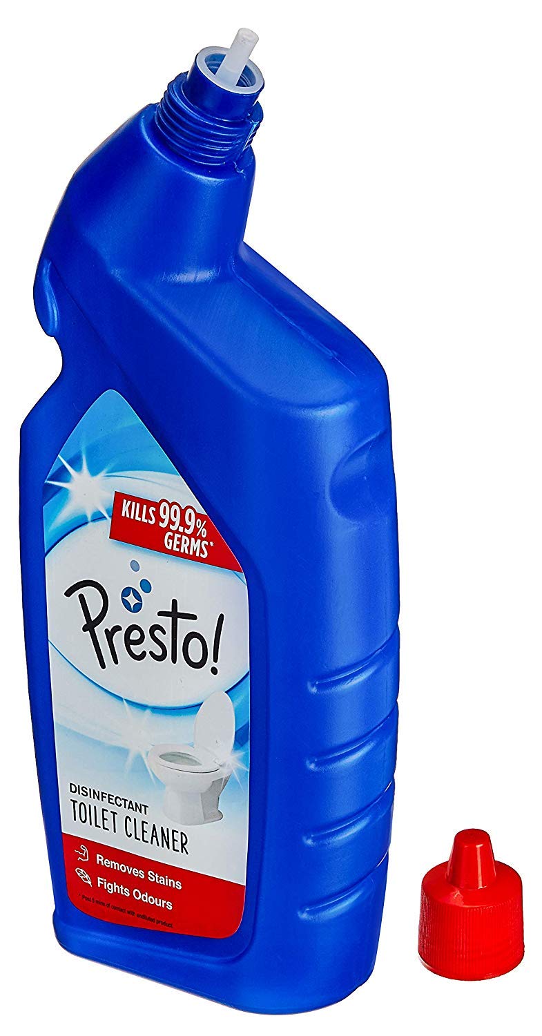 Presto! Toilet Cleaner - 1 L,Original (Pack of 2)|Kills 99.9% Germs