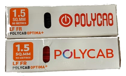 POLYCAB 1.5MM FLAME RETARDENT LEAD FREE 90MTR LENGTH COPPER CABLE OPTIMA+
