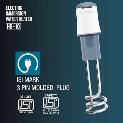 Havells Water Proof Immersion Water Heater HB 10 1000 Watt (White Blue)