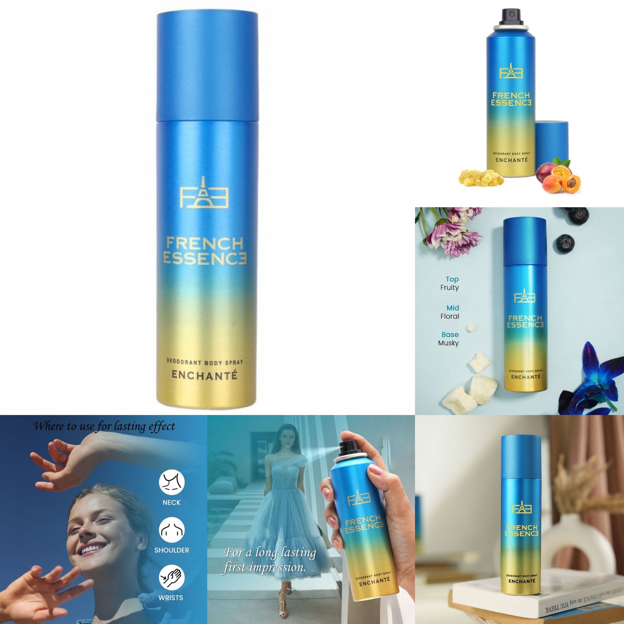 FRENCH ESSENCE Deodorants - Enchante (150ml)