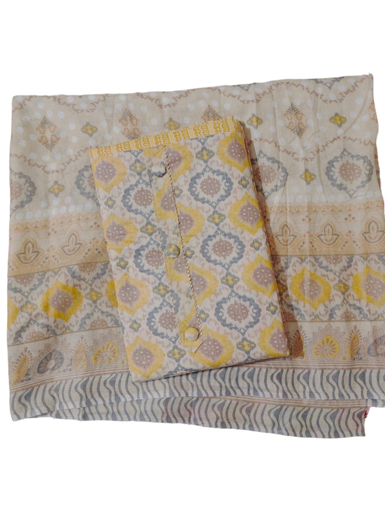 Women's Cotton Dress Material (Unstitched Salwar Suit)