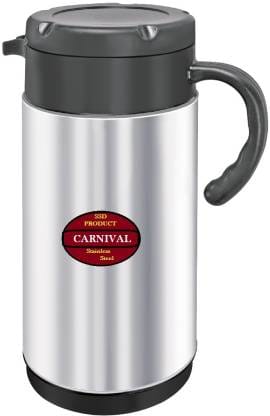 Carnival stainless steel non electric kettle 800 ml Electric Kettle  (0.8 L, Silver, Black)