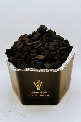 ALNAQI Bakhoor Oud Mubakhar-50gms| Perfect for Pooja and Relaxation| Made in India | rich sandalwood, Natural Wood Chips for Home & Office, Fresh & Soothing Fragrance |