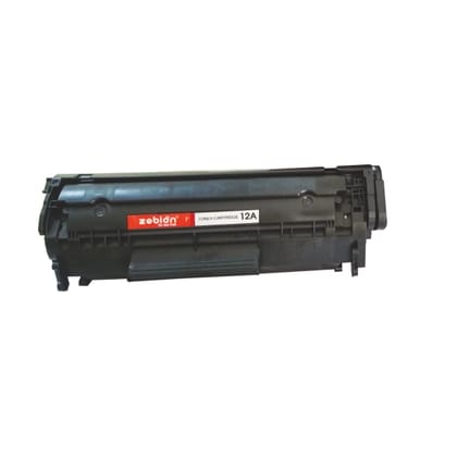 Zebion 12A Laser Printer Cartridge Compatible with 1020, M1005, 1018, 1010, 1012, 1015, 1022, 1022N, 1022NW, 3015, 3020, 3030, 3050, 3050Z, 3052, 3055 / 12A Cartridge/Black