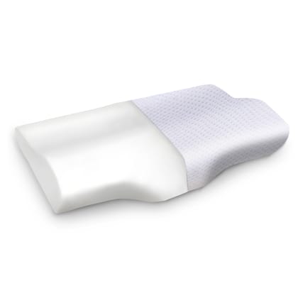 Sleepsia Memory Foam Pillow, Contour Cervical Pillow for Neck & Shoulder Pain, Orthopedic Pillow for Neck Support, Neck Cervical Sleeping Pillows for Side, Back and Stomach Sleepers (Standard)