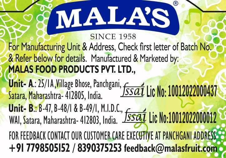 Mala's Butter Scotch Crush 750ML