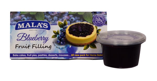 Mala's Blue Berry Fillings for Pie , Pastry & Cake 1 Kg Pet Tub