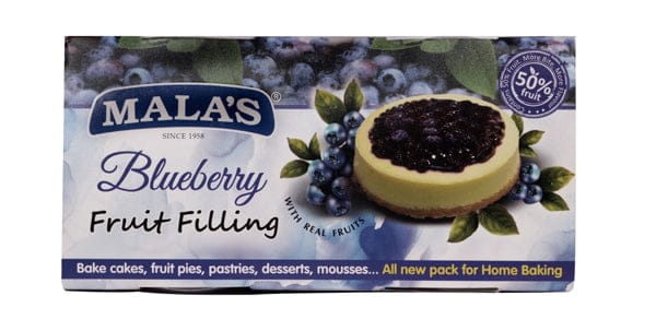Mala's Blue Berry Fillings for Pie , Pastry & Cake 1 Kg Pet Tub