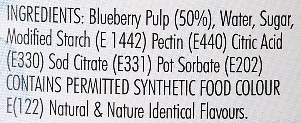 Mala's Blue Berry Fillings for Pie , Pastry & Cake 1 Kg Pet Tub