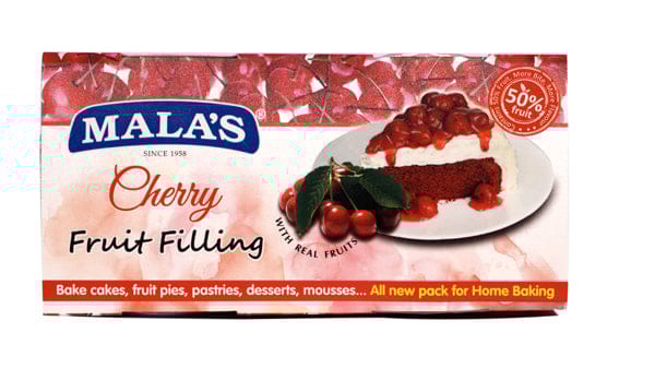 Mala's Cherry Fillings for Pie , Pastry & Cake 1KG