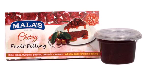 Mala's Cherry Fillings for Pie , Pastry & Cake 1KG