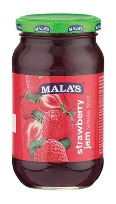 Malas Strawberry (Whole) Jam 500g Glass Jar