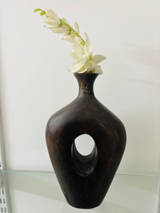 Beautiful mango wooden flower pot, flower vase, wooden candle holder