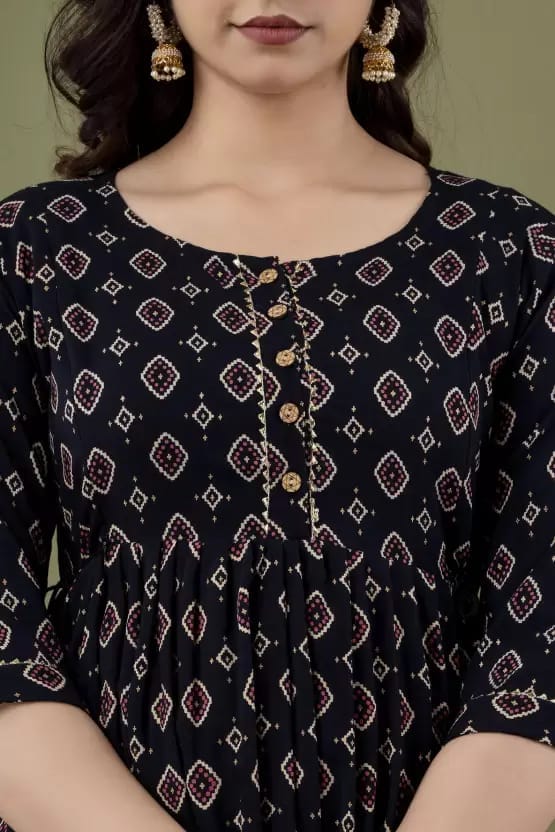 PALANI-HUB Women Maternity/Nursing Nighty (Dark Black)