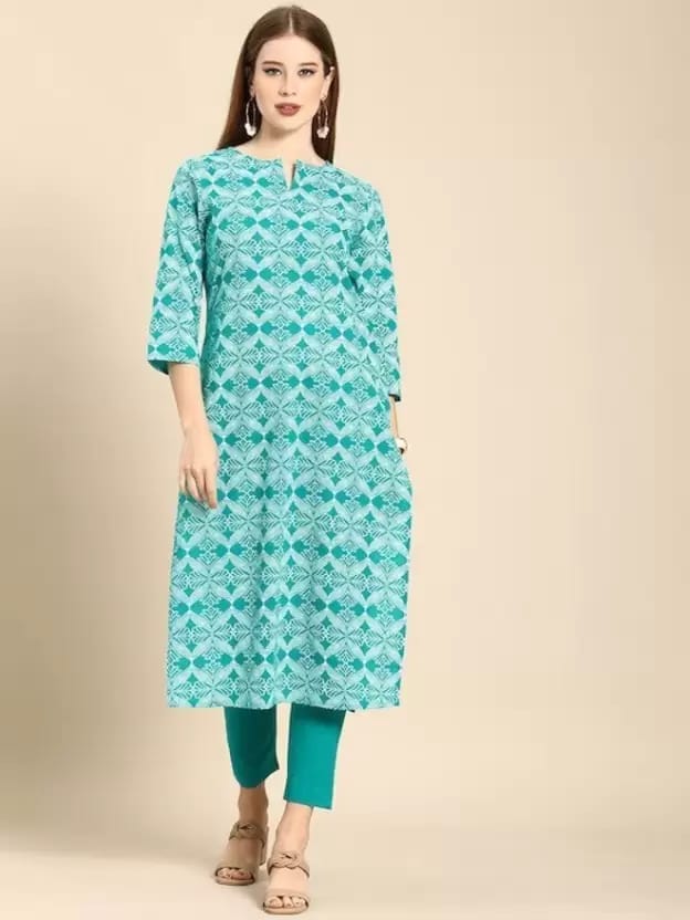 PALANI-HUB Women Viscose Rayon Kurta and Trousers Set-Blue