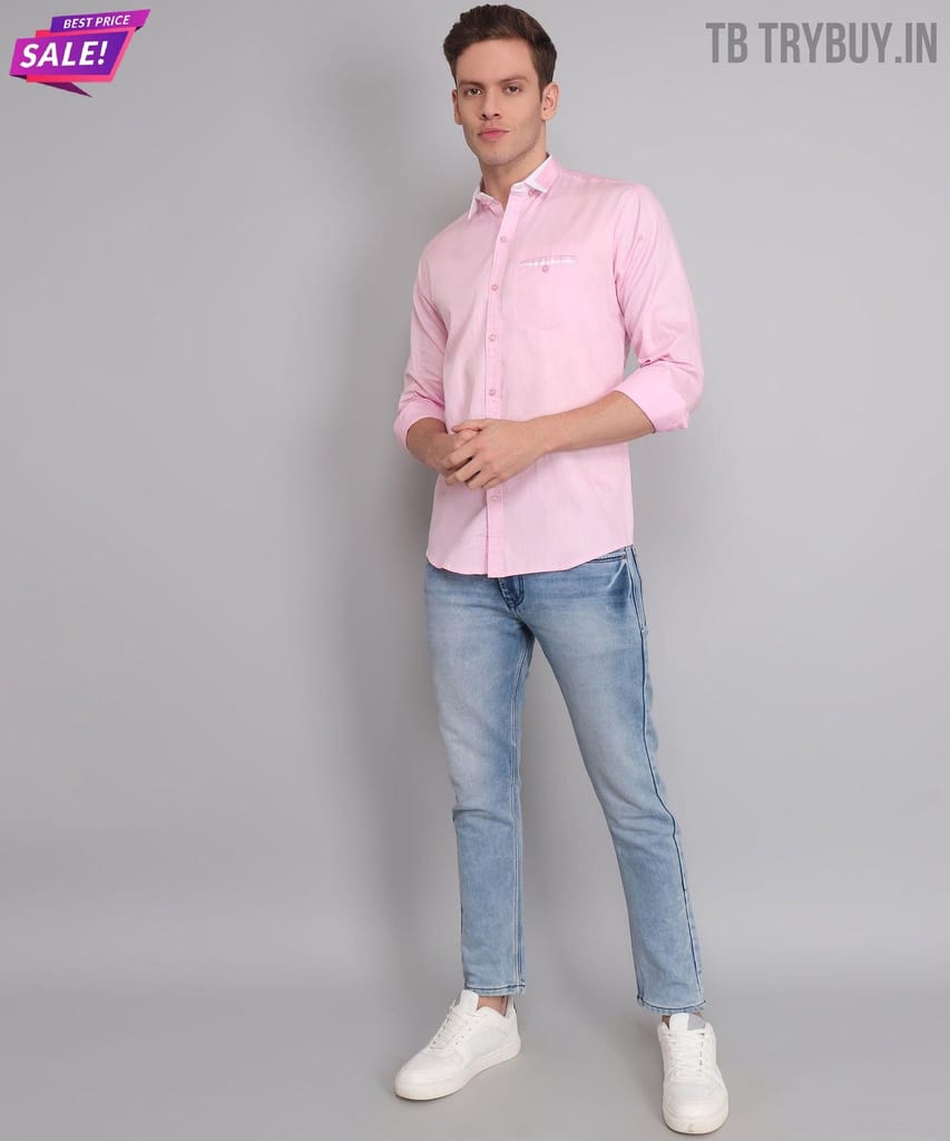 Pink Solid Shirt