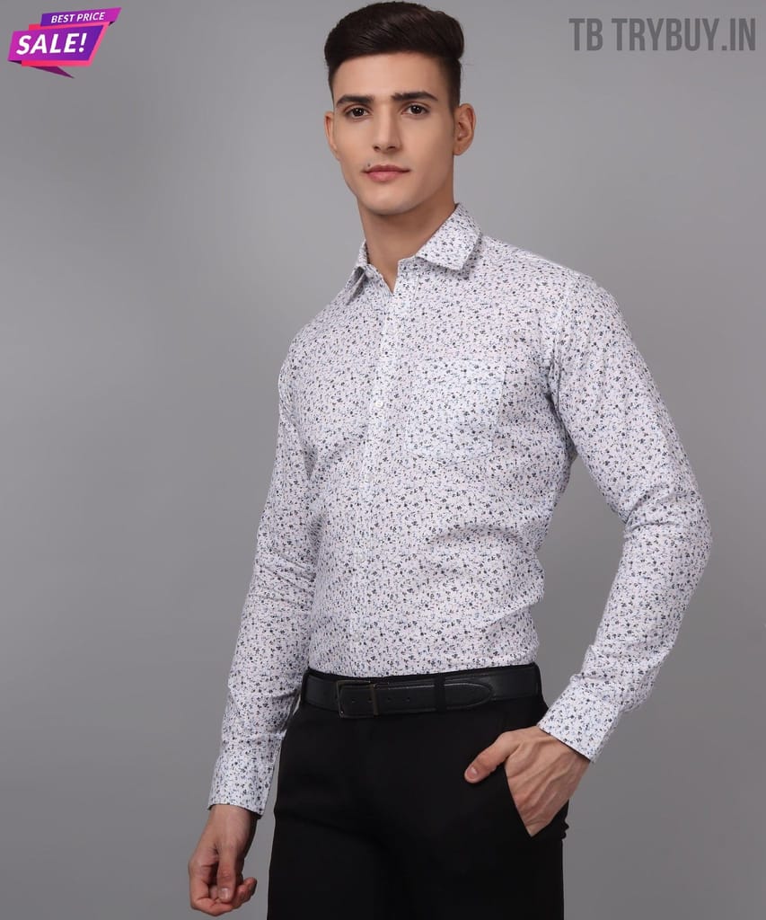 Men's Printed Shirt | Cotton Linen