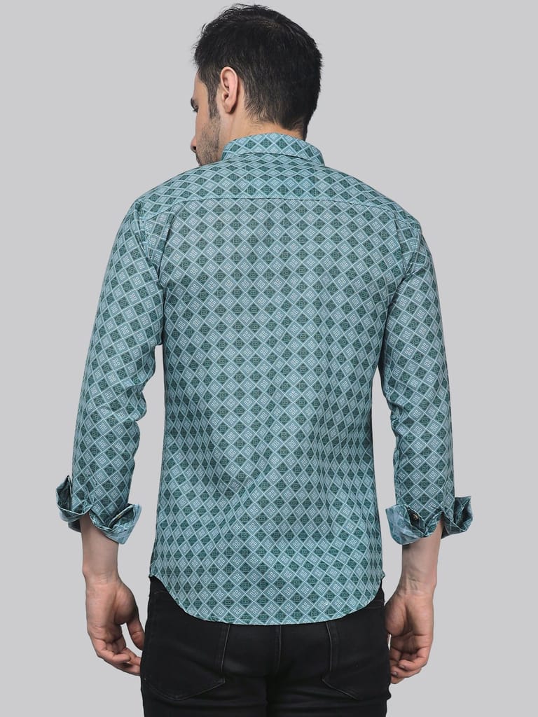 Vivacious Vibes Men's Printed Shirt