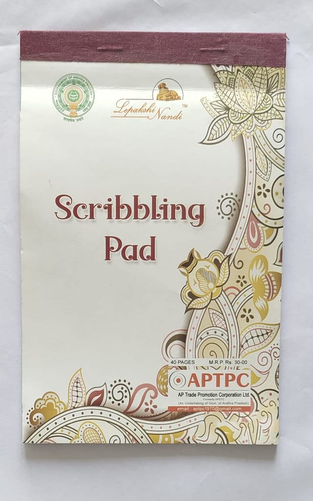 Lepakshi Nandi White Paper Scribbling Pad - Stationery | Buy online on ZillyBuy