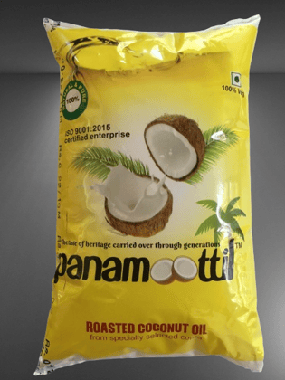 Panamoottil Edible Coconut Cooking Oil, 1 L