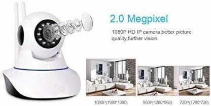 CCTV 1080p Wireless Camera WiFi Mobile 360°Live Alarm TwoWay Audio Night Vision Security Camera (256 GB, 1 Channel) - Camera | Buy online on ZillyBuy