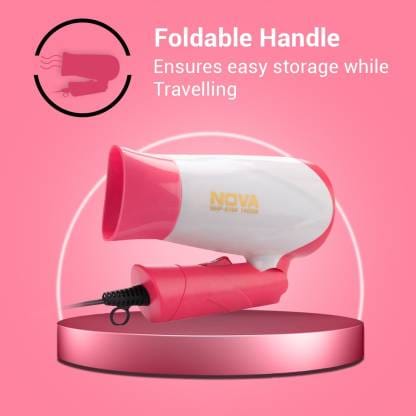 NOVA NHP 8104 Hair Dryer  (1400 W, Pink)
