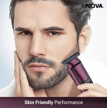 NOVA NHT 1134 Trimmer 120 min Runtime 4 Length Settings  (Maroon)