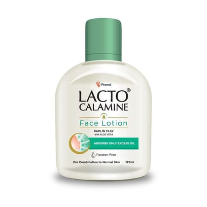 Lacto Calamine Face & Body Lotion Moisturizer For Combination To Normal Skin-Aloe Vera Extracts (120ml)