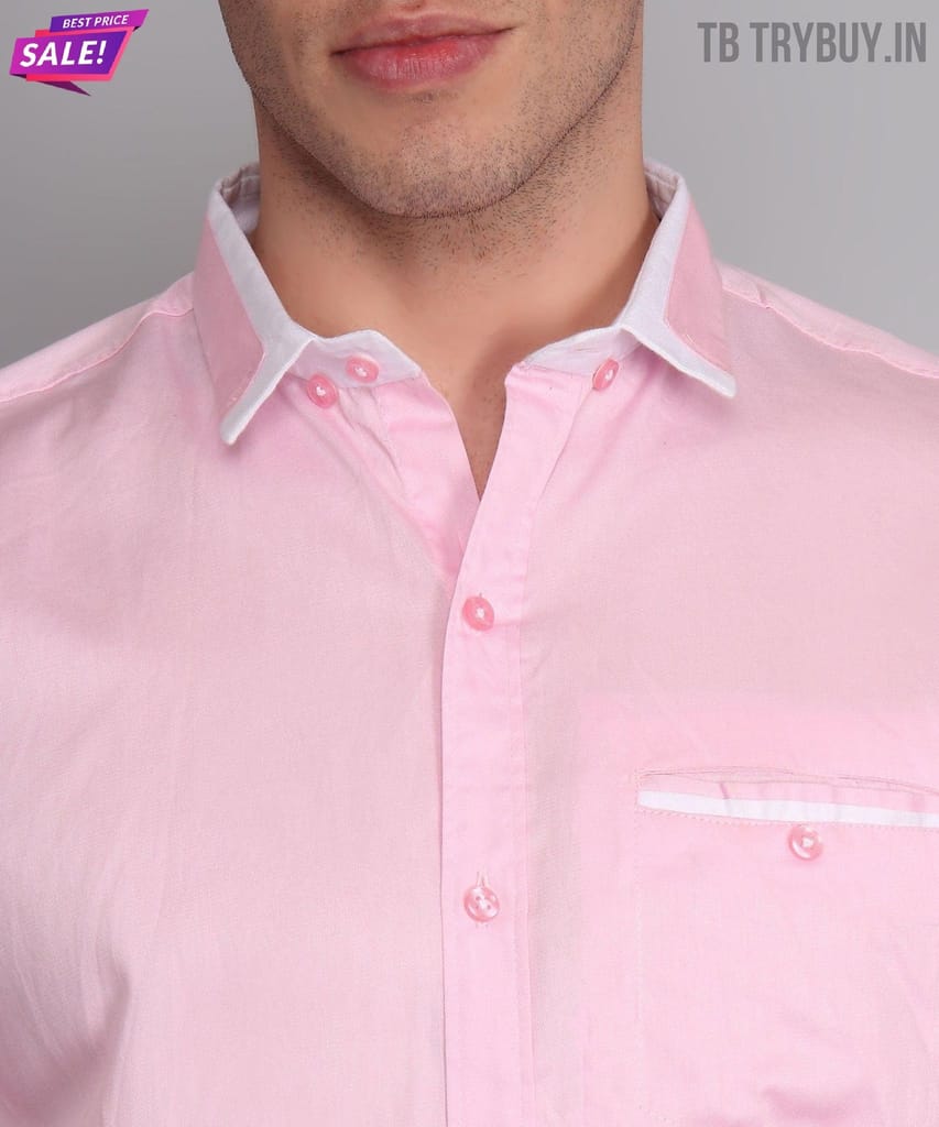 Pink Solid Shirt