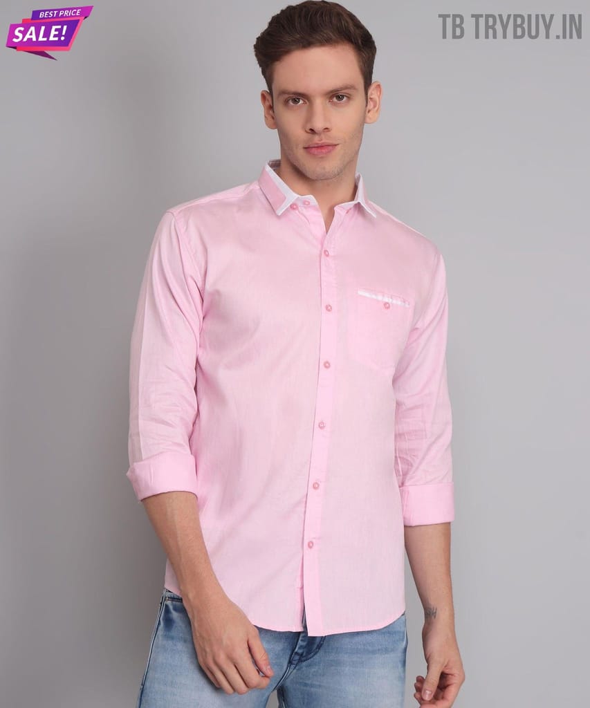 Pink Solid Shirt