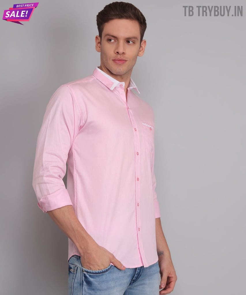 Pink Solid Shirt