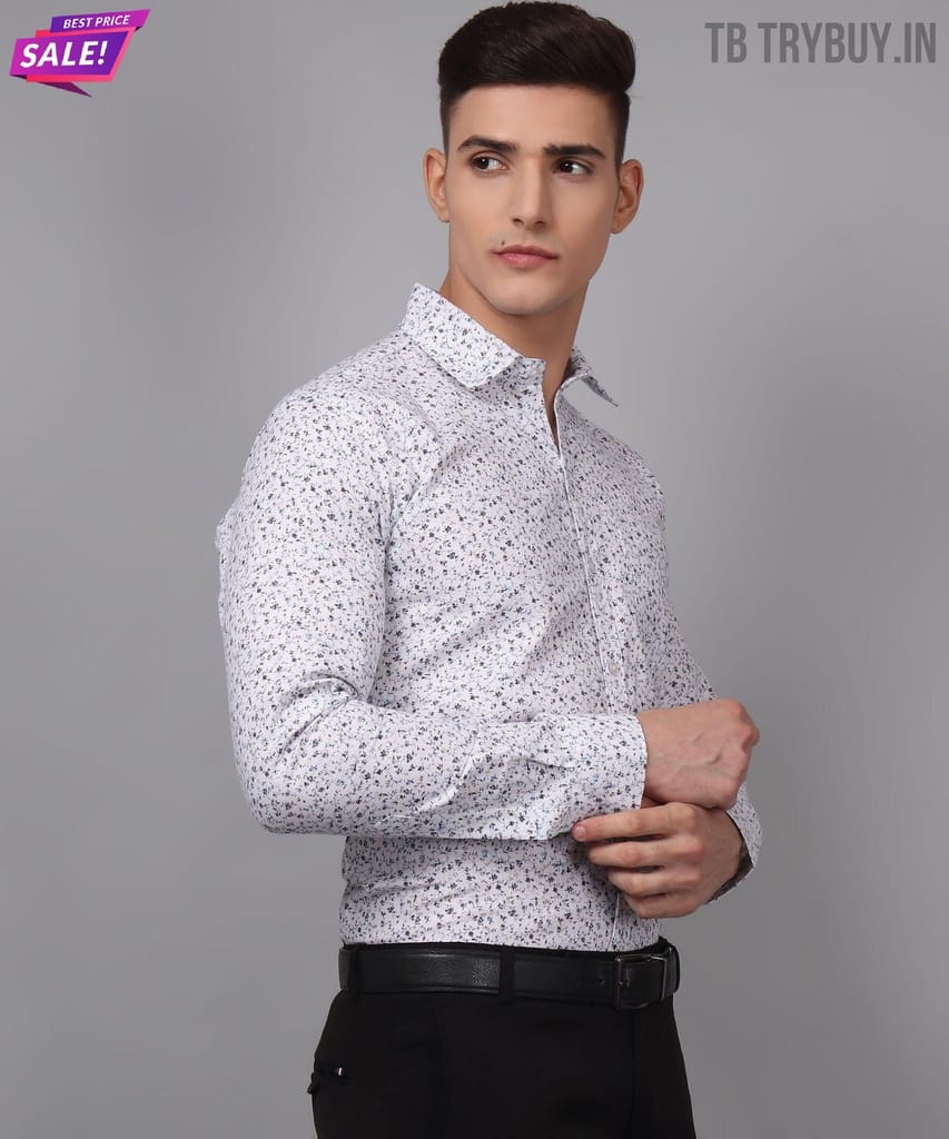 Men's Printed Shirt | Cotton Linen