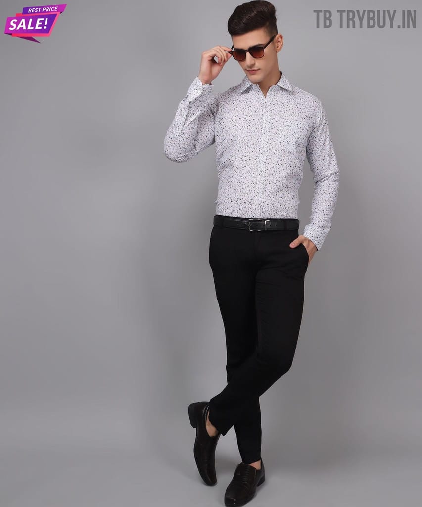 Men's Printed Shirt | Cotton Linen