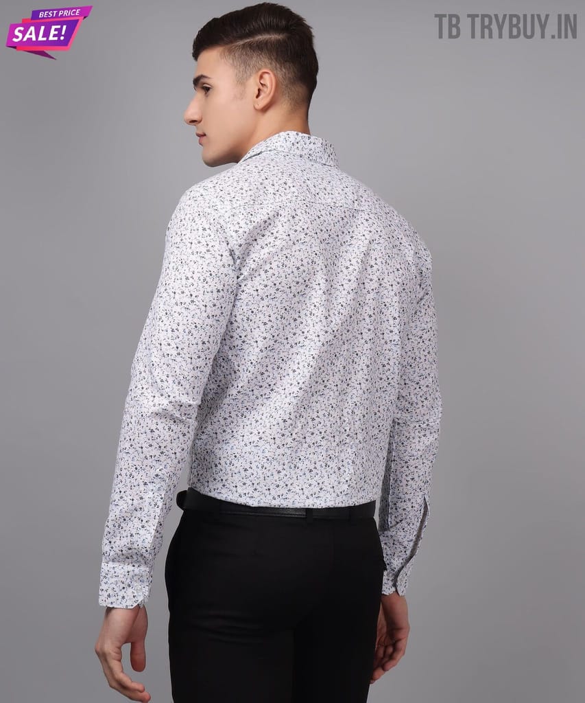 Men's Printed Shirt | Cotton Linen